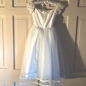 EUC Dimples little girls cap sleeve tulle dress